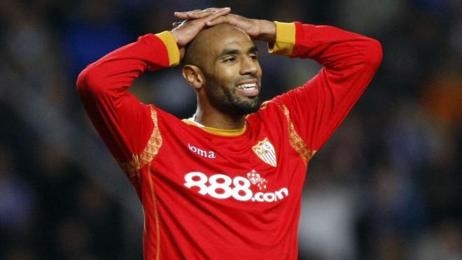 Frederic Kanouté, durante su etapa en el Sevilla (Foto: EFE).