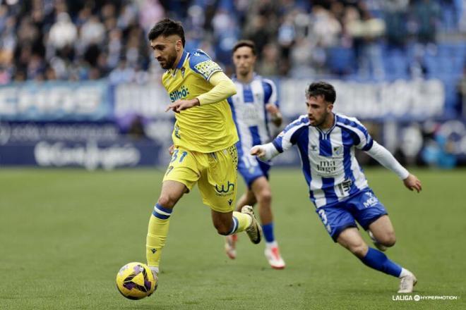 Mario Climent en La Rosaleda. (Foto: LALIGA)