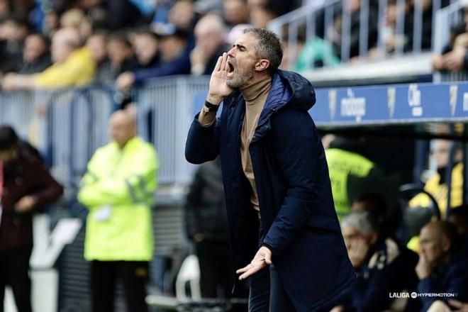 Gaizka Garitano en La Rosaleda. (Foto: LALIGA)