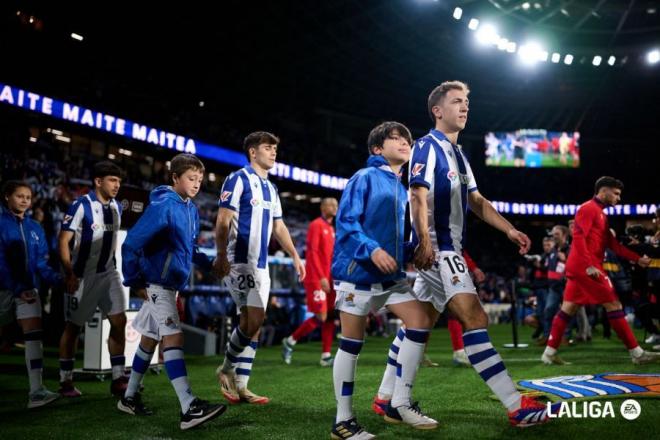 Once titular ante el Sevilla. (Foto: LALIGA)