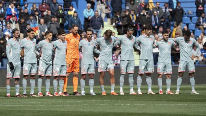 Los jugadores del Atlético que arrancaron el partido ante el Getafe (foto: LALIGA).