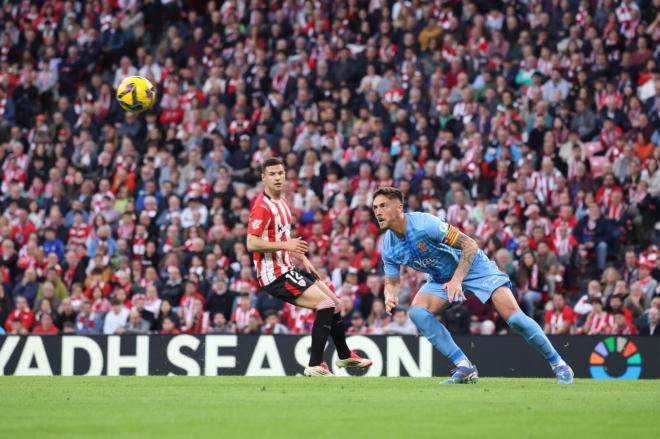 Greif y Guruzeta en San Mamés, en el partido empatado ante el RCD Mallorca (Foto: Athletic Club).