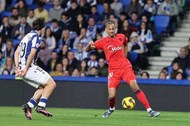 Djibril Sow, en el Real Sociedad-Sevilla (Foto: Cordon Press).