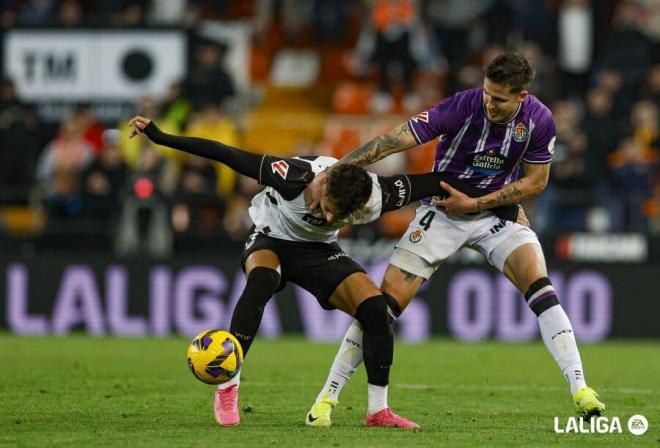 Nikitscher, ante el Valencia CF.