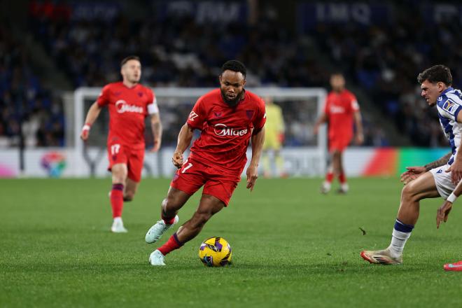 Chidera Ejuke, en el Real Sociedad-Sevilla (Foto: Cordon Press).