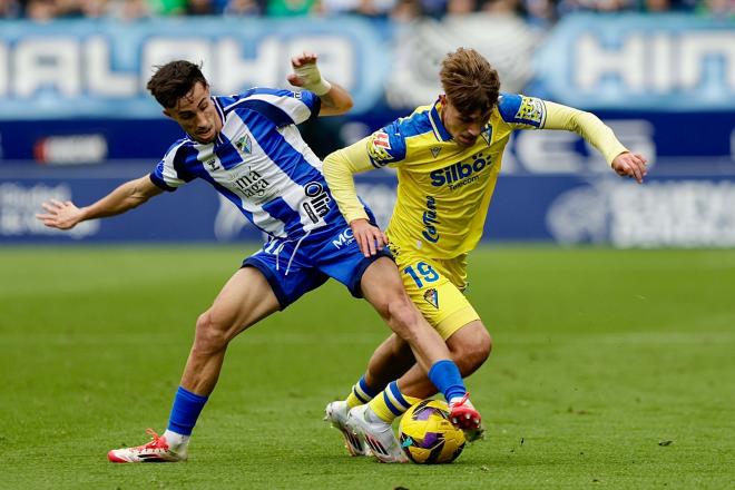 José Antonio de la Rosa, en el Málaga-Cádiz (Foto: LaLiga).