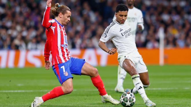 Antoine Griezmann y Rodrygo en el Bernabéu (Foto: Europa Press)