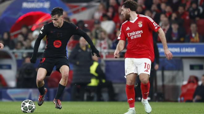 Pedri González, durante el Benifca - Barça de octavos (Foto: Europa Press)