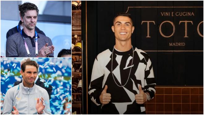 Pau Gasol, Rafa Nadal y Cristiano Ronaldo (Fotos: Europa Press y redes sociales)