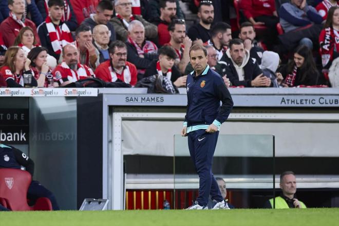 Jagoba Arrasate, durante el Athletic-Mallorca (Foto: Europa Press).