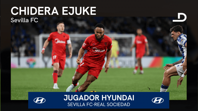 Chidera Ejuke, Jugador Hyundai del Real Sociedad-Sevilla FC.