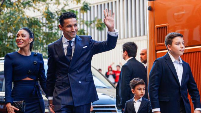 Jesús Navas, junto a su familia (Foto: Cordon Press).