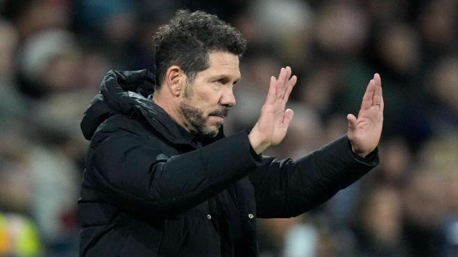 Diego Pablo Simeone durante un partido del Atlético de Madrid (Fuente: Cordon Press)