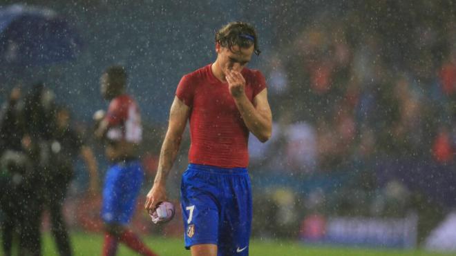 Antoine Griezmann, en el último derbi de Champions League (Cordon Press)