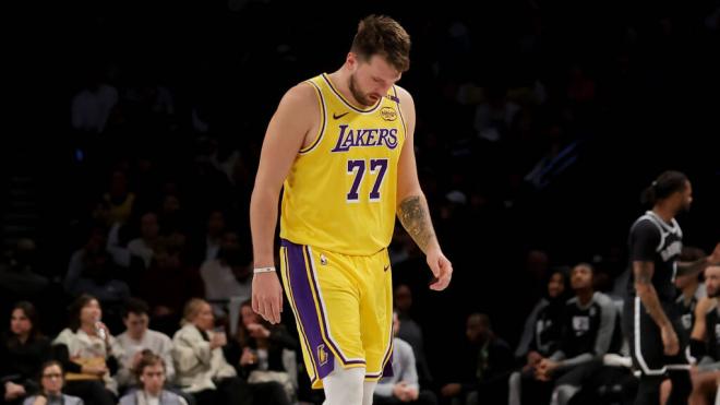 Luka Doncic en el partido contra los Nets (Cordon Press)