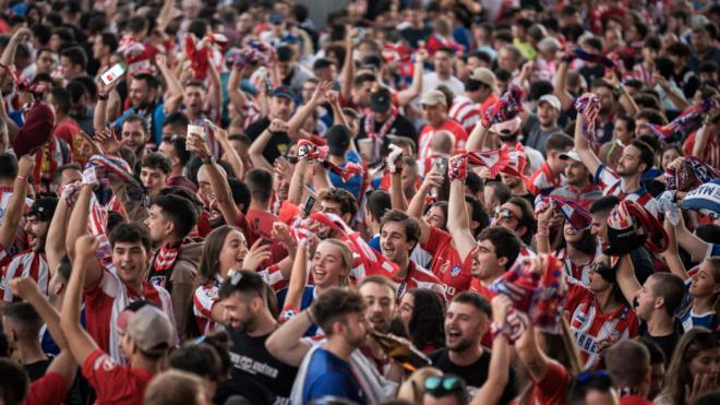 Aficionados del Atlético de Madrid (Europa Press)