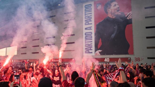 Aficionados del Atlético de Madrid (Europa Press)