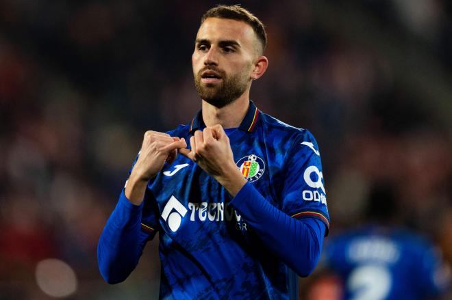 Borja Mayoral celebra un gol con el Getafe (FOTO: Cordón Press).