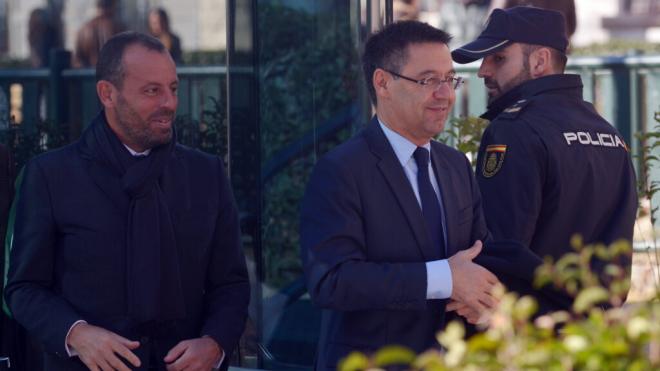 Josep María Bartomeu y Sandro Rosell estuvieron en el Barcelona durante los supuestos pagos a Negr