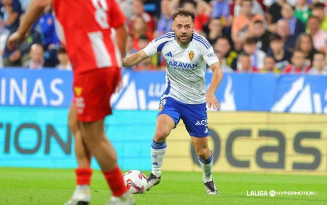 Keidi Bare, durante un partido del Real Zaragoza (Foto: LALIGA).