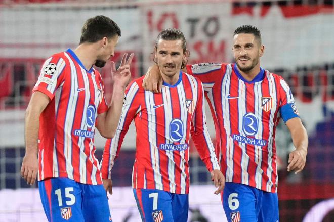 Lenglet, Antoine Griezmann y Koke (Cordon Press)