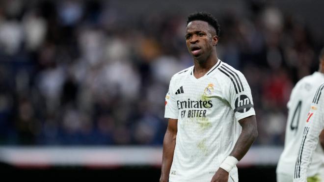 Vinicius en un partido con el Madrid (Europa Press)