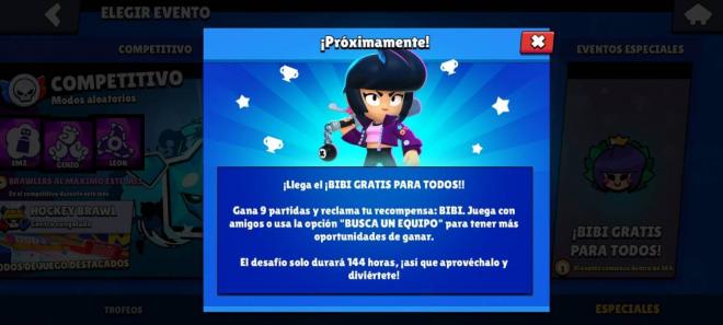 La brawler Bibi, gratis a través de un nuevo desafío de Brawl Stars