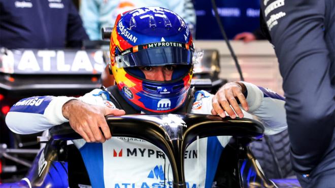 Carlos Sainz, durante los test de Bahréin (Foto: Williams).