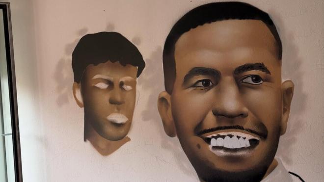 El mural del padre de Lamine Yamal (@hustle_hard_304)