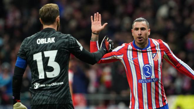 José María Giménez y Jan Oblak (Fuente: Cordon Press)