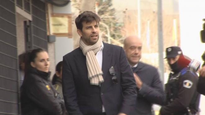 Gerard Piqué, a la salida del juzgado tras declarar ante la jueza