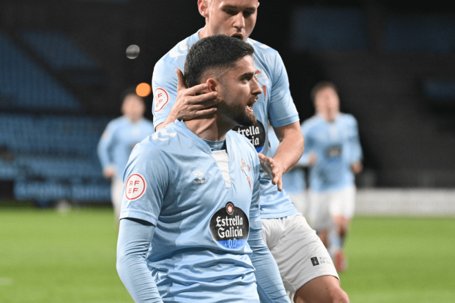 Gol de Jordi Escobar ante el Sestao River (Foto: RC Celta.