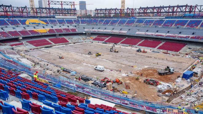 Las obras del Camp Nou (Europa Press)