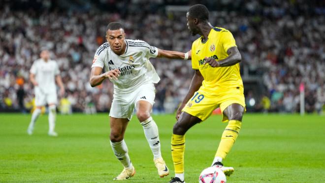 Mbappé y Pépé en un partido del Madrid - Villarreal (Europa Press)