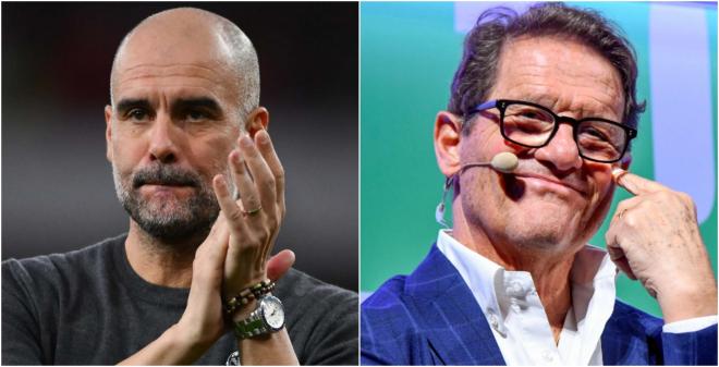 Pep Guardiola y Fabio Capello.