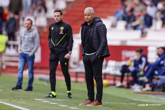 Sergio Pellicer, durante el Albacete-Málaga (Foto: LALIGA).