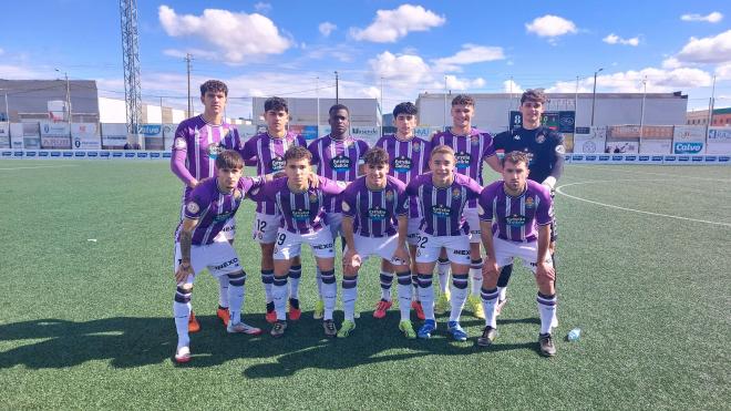 Once del Promesas ante el Bergantiños en Carballo (Foto: Real Valladolid).