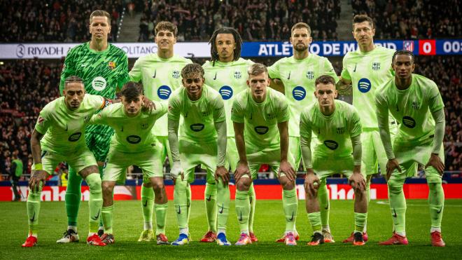 El once del Barça ante el Atleti (X: @FCBarcelona_es)