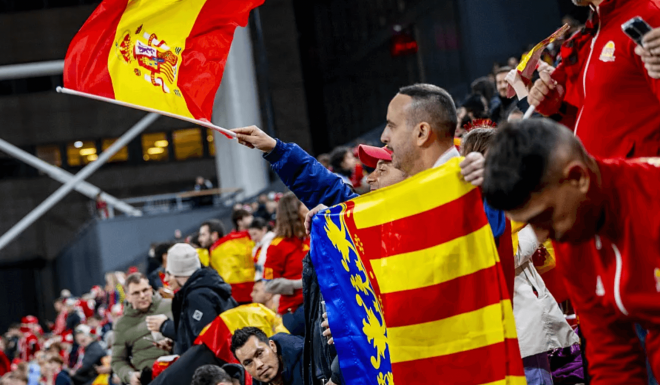 Aficionado valenciano de la Selección Española