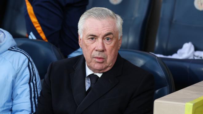 Carlo Ancelotti durante un partido del Real Madrid (Fuente: Europa Press)