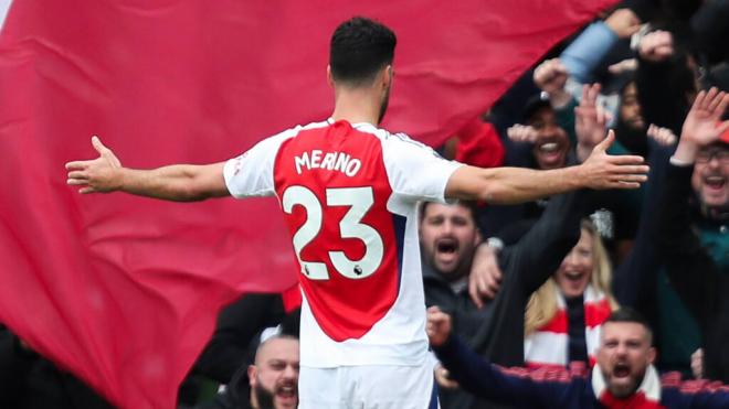 Mikel Merino celebra un gol contra el Chelsea (Cordon Press)