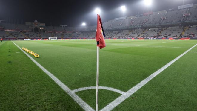 Estadio de Montjuic tras el partido cancelado entre Barcelona y Osasuna (Europa Press)