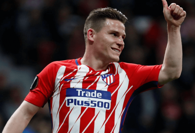 Kevin Gameiro con el Atlético de Madrid