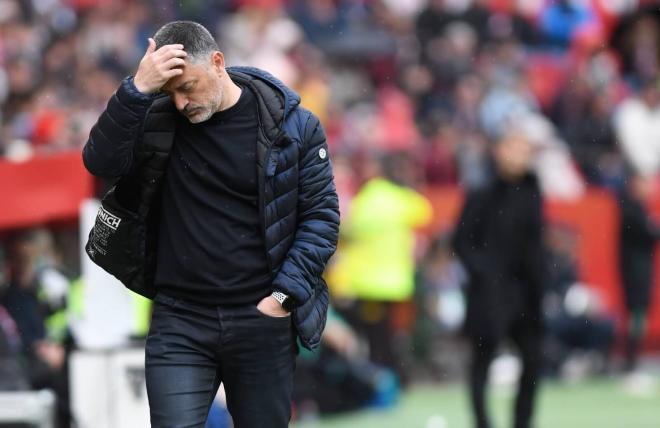 García Pimienta, ante el Athletic Club (Foto: Kiko Hurtado).