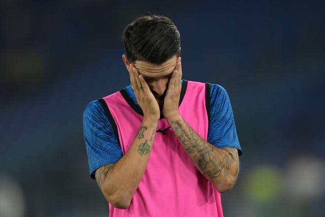 Luis Alberto, antes de un partido.