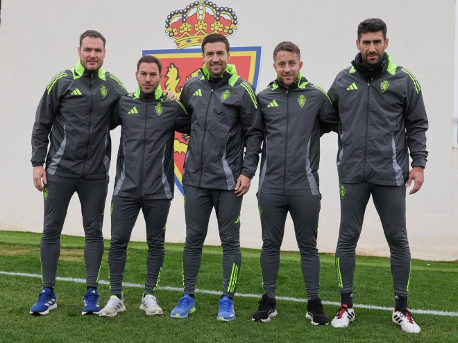 Gabi en la ciudad deportiva blanquilla. (Foto: Real Zaragoza)