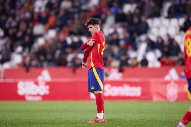 Gabri Veiga, durante un partido con la Selección Española sub 21 (Foto: Cordon Press).