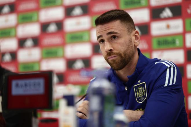 Unai Simón, en rueda de prensa (Foto: Selección Española de Fútbol).