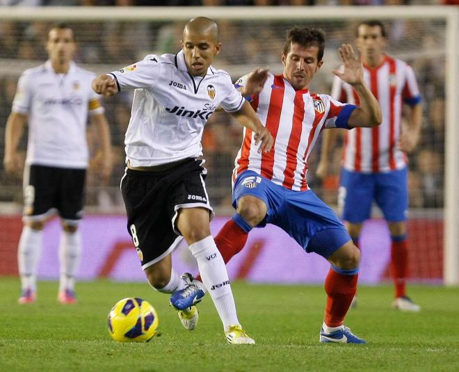 Sofiane Feghouli, durante un Valencia-Atlético de Madrid (Foto: Cordon Press).