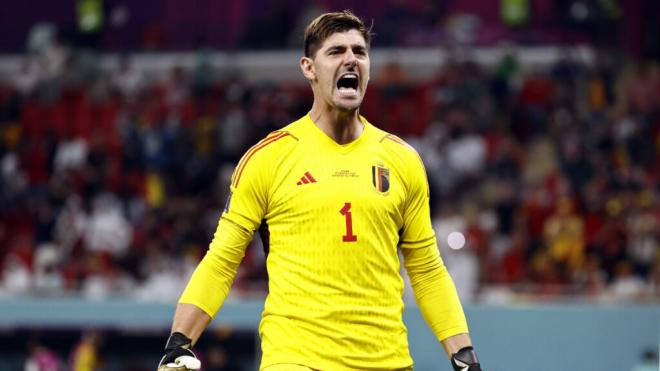 Thibaut Courtois en un partido de la selección belga (Cordon Press)